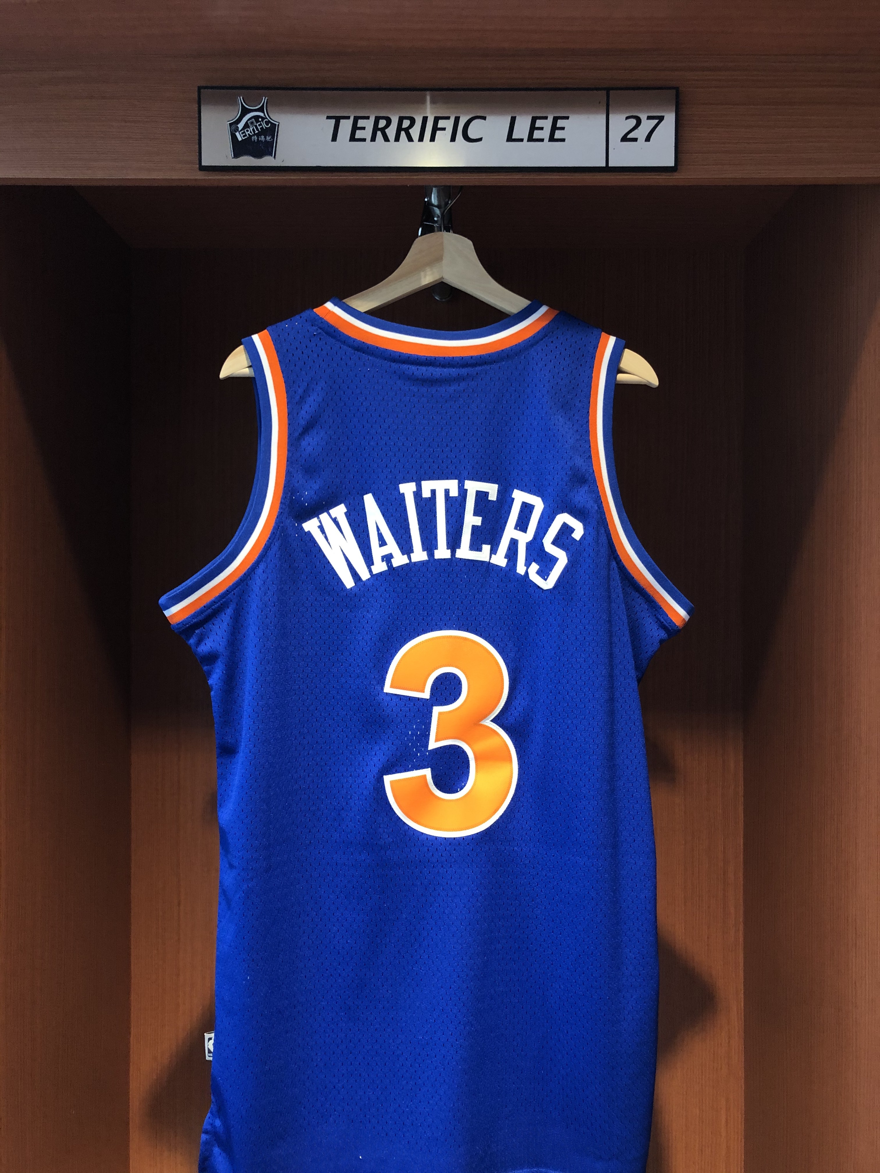 NBA球衣 Dion Waiters 克里夫蘭騎士復古藍 卡通字 Adidas Swingman 球迷版 電繡 全新