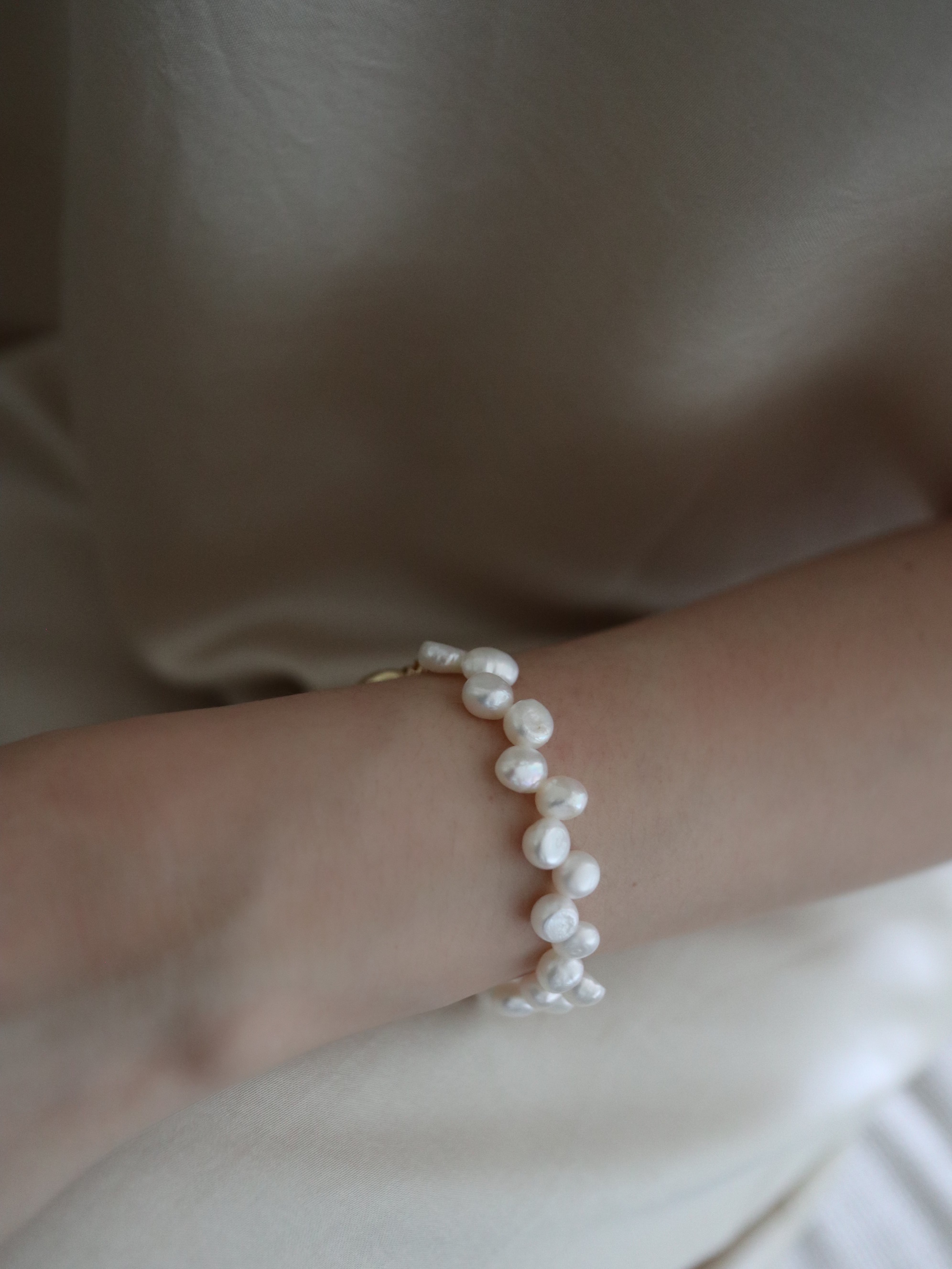 HENKE Pearls Bracelet | 18K變形珍珠手鏈