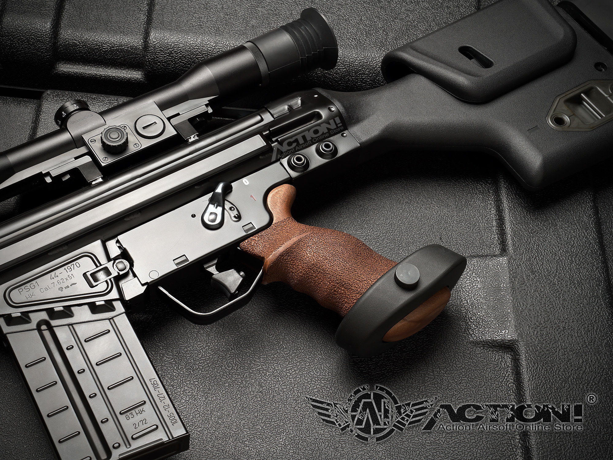 TASK FORCE - PSG-1 HK-Style AIRSOFT Wood Grip (For VFC/