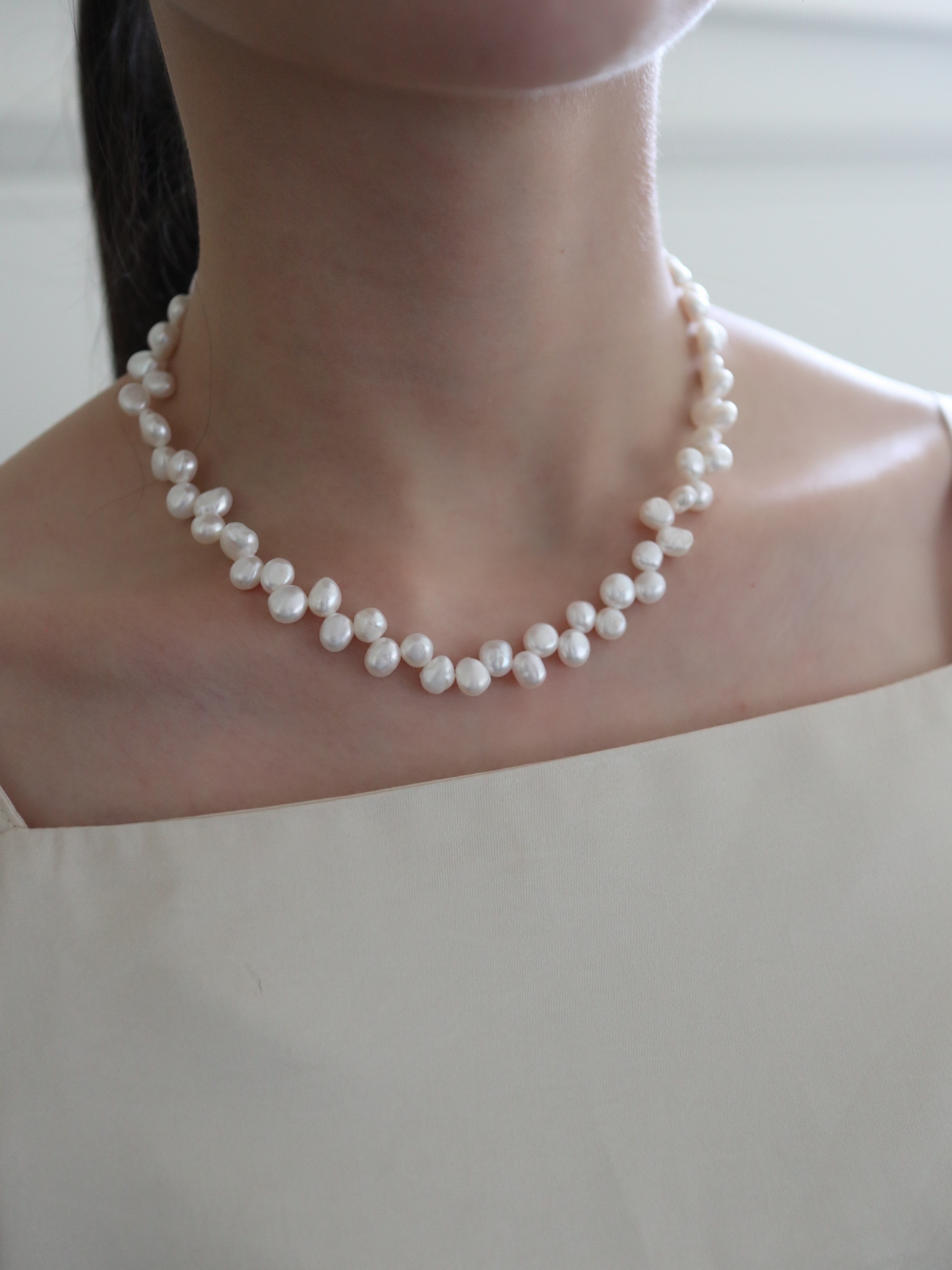 HENKE Pearls Necklace | 18K變形珍珠項鍊