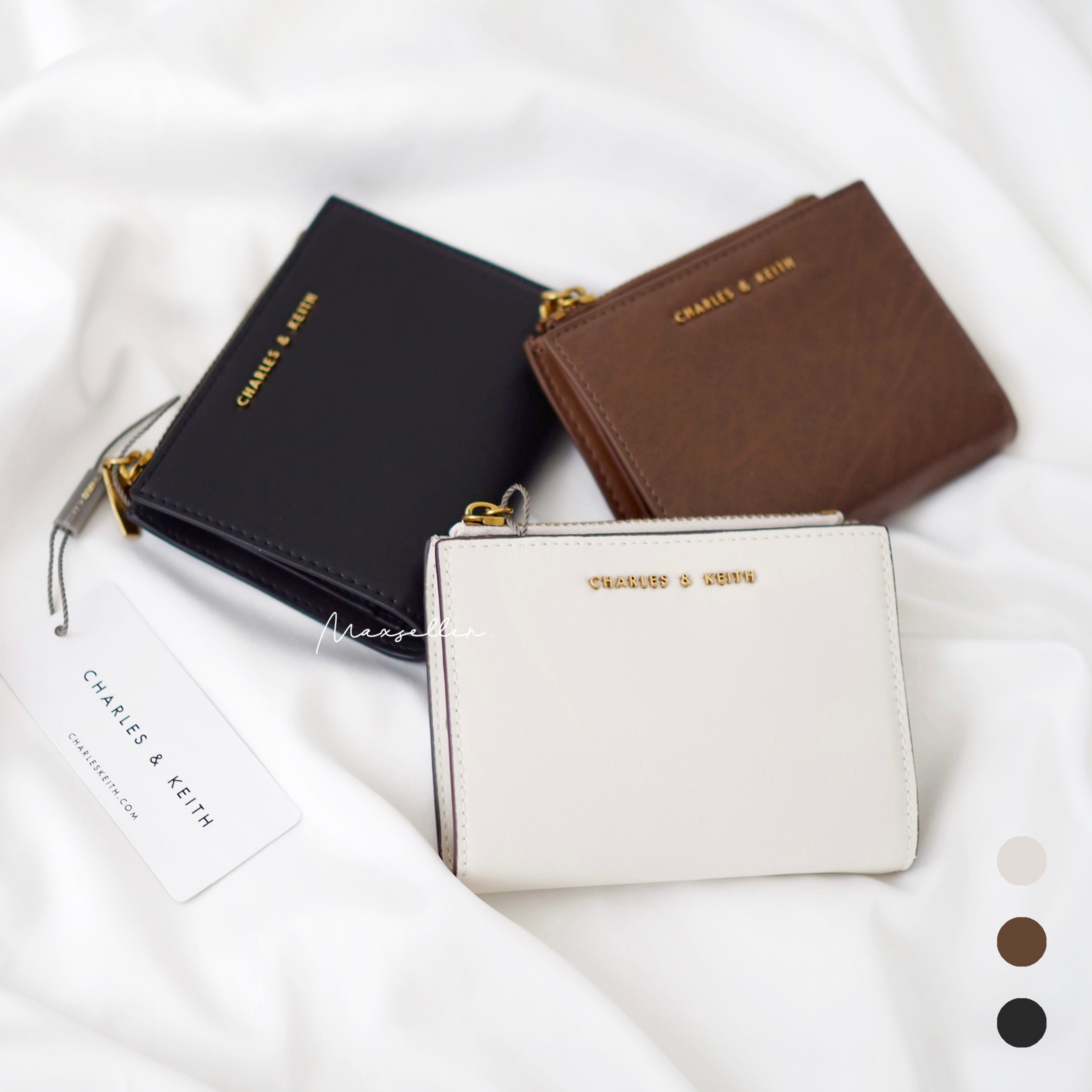 現貨｜Charles and Keith 拉鏈短銀包｜Charles & Keith Short Wallet vintage #907