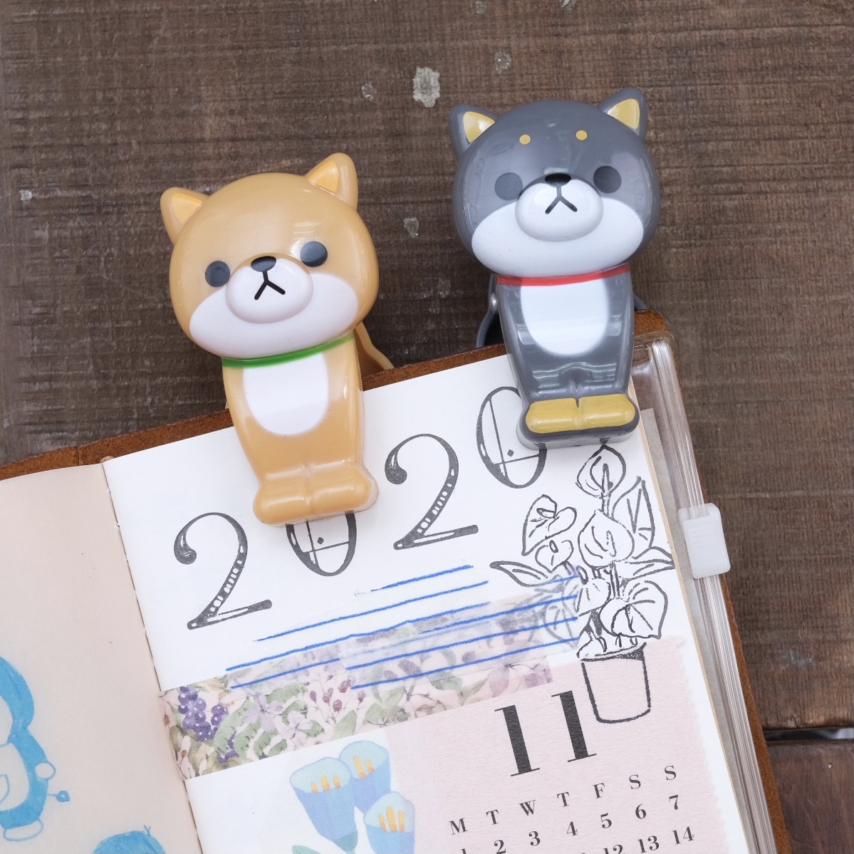 MEIHO 柴犬狗狗 萬用夾/夾子 Clip