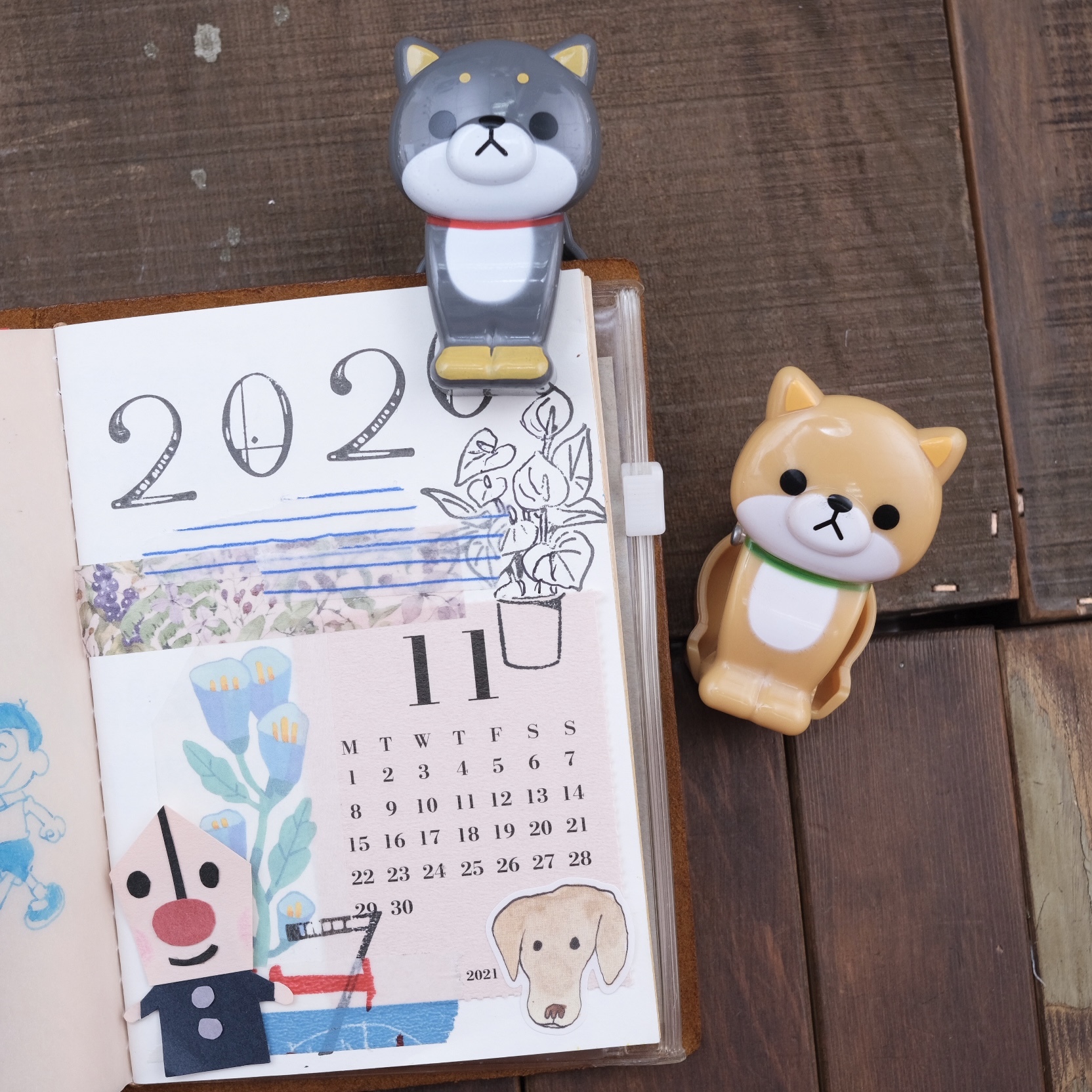 MEIHO 柴犬狗狗 萬用夾/夾子 Clip