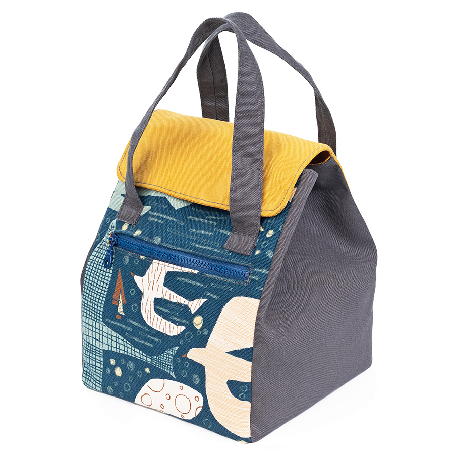 掀蓋式方形飲料提袋(材料包)/個