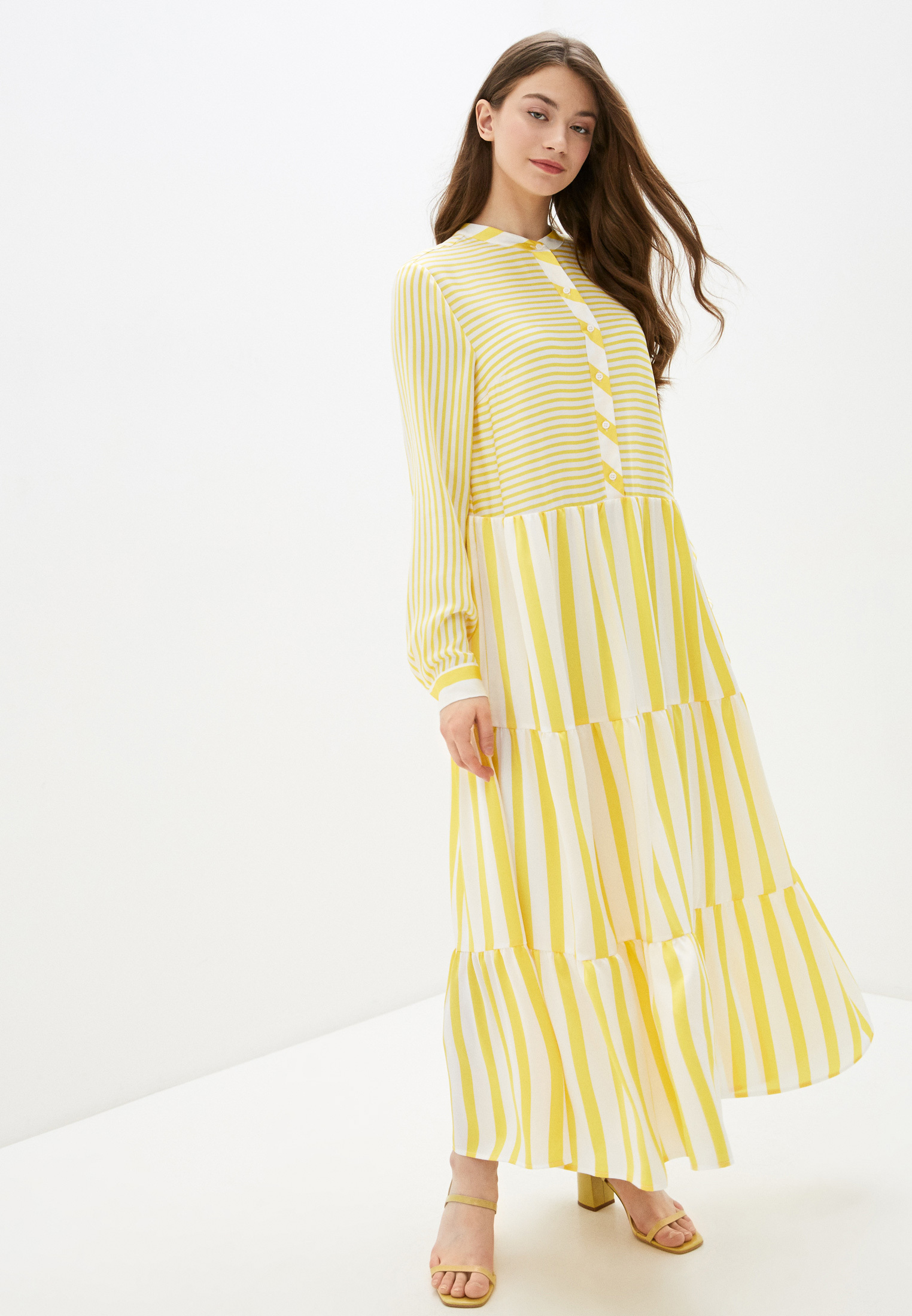 【SILVIAN HEACH】條紋連身襯衫洋裝