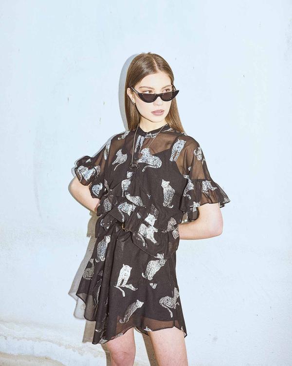 【SILVIAN HEACH】印花短洋裝