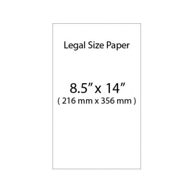 影印紙 LGA Legal Size 8.5"x14" 216mm x 356mm 80gsm (1包500張)