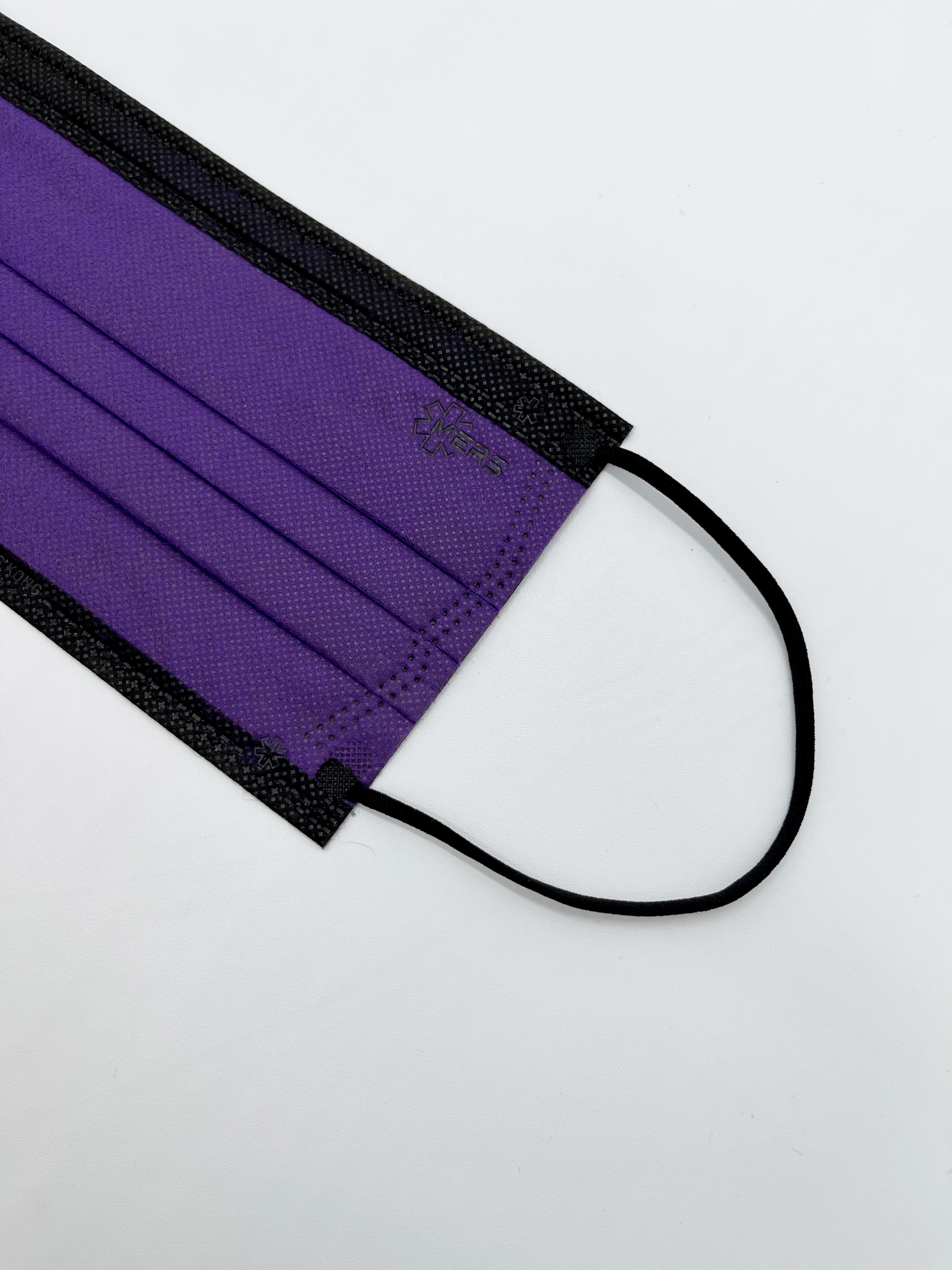 MERS Pro Mask(160mm M-Cut 貼面剪裁)醫護口罩 - 啞緻黑紫