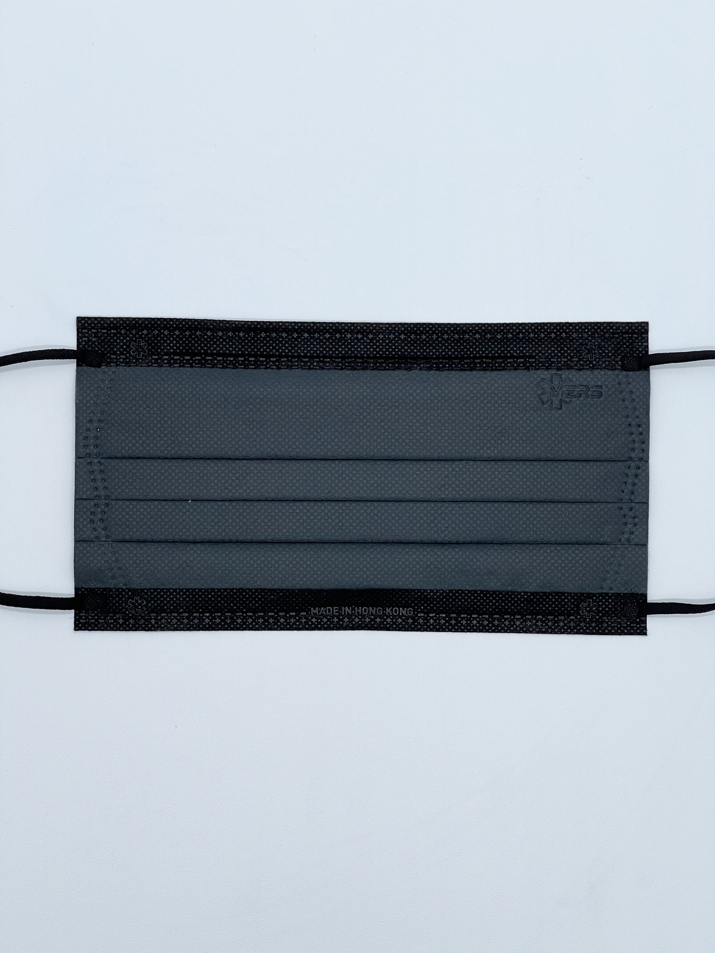 MERS Pro Mask(160mm M-Cut 貼面剪裁)醫護口罩 - 啞緻黑灰