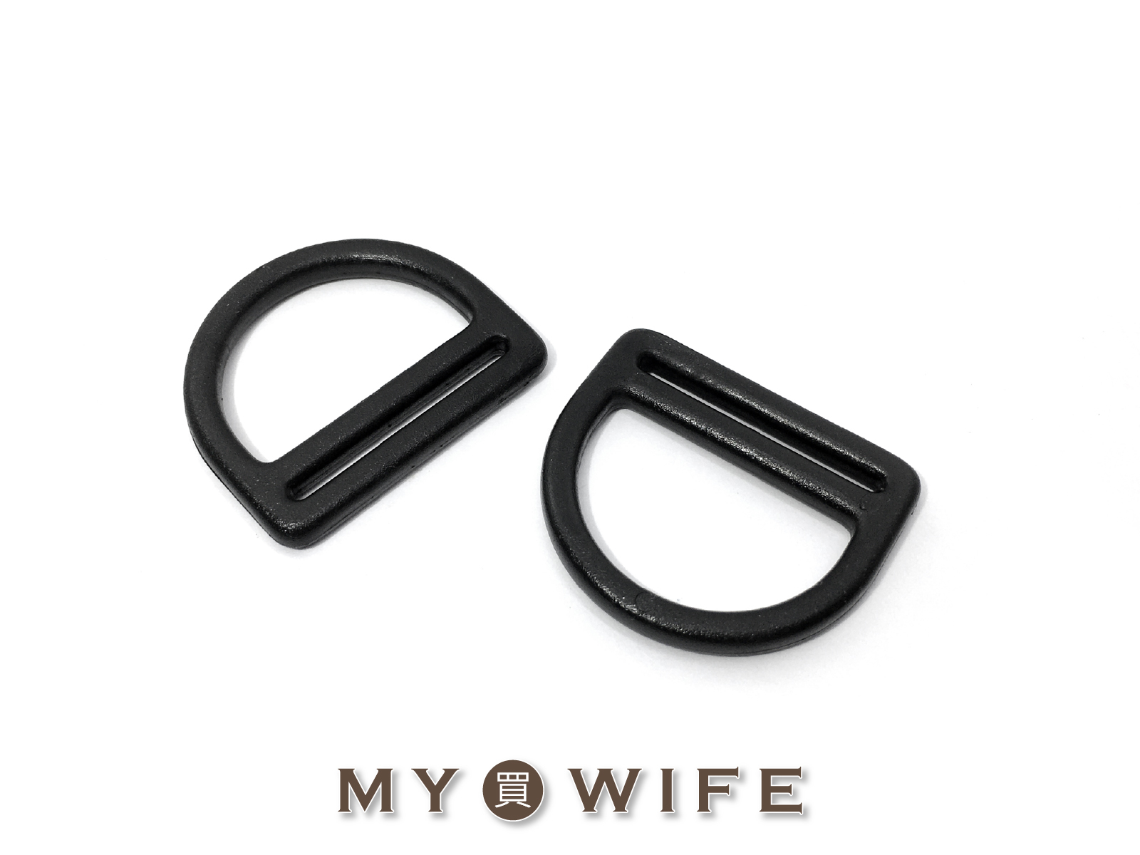 1吋塑鋼D型環_黑色6入【SL-ZCGD10】