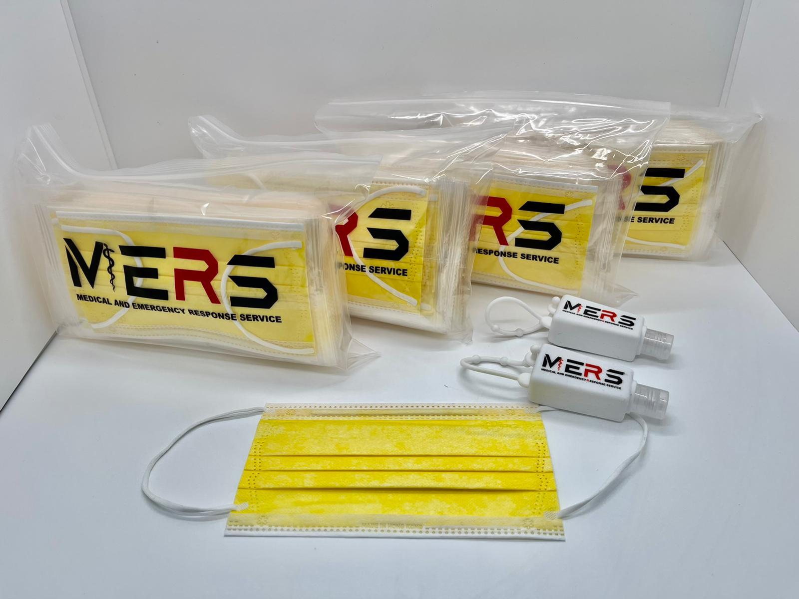 💛🇭🇰香港人套裝 - MERS Pro Mask 160mm 全黃口罩套裝 + MERS 呵護肌膚搓手液