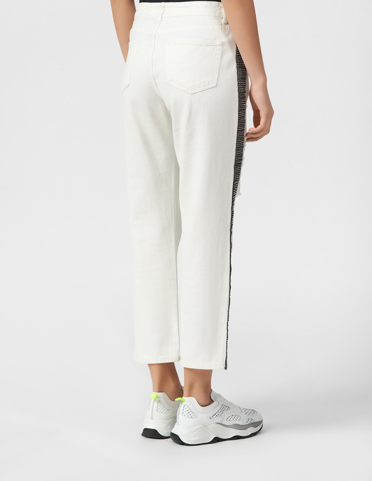 【SILVIAN HEACH】水鑽貼邊牛仔褲