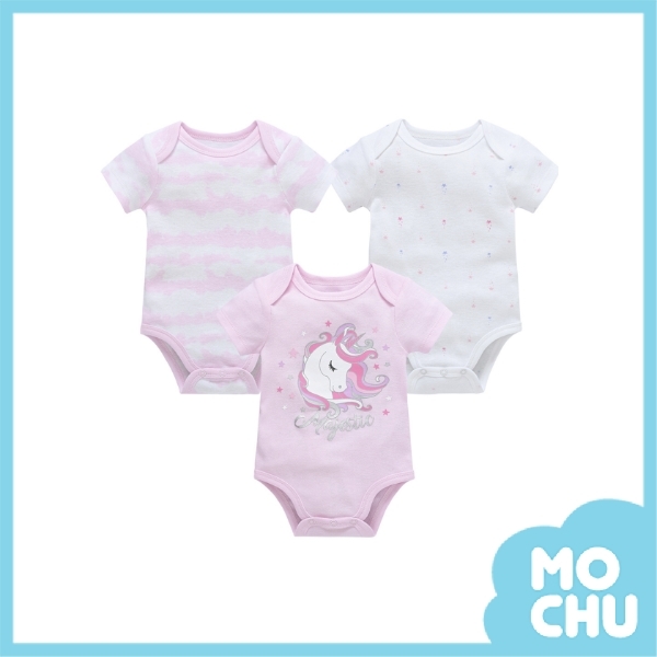 飄逸獨角獸包屁衣三件組