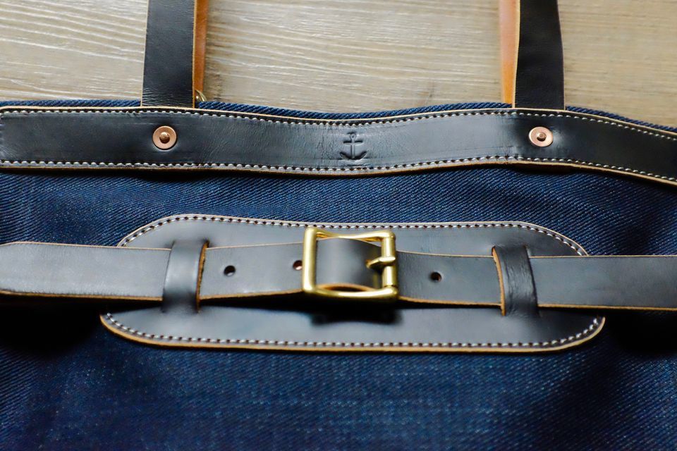 『Faith』S.F.K belt tote bag denim  (Pre-order 需要預訂）