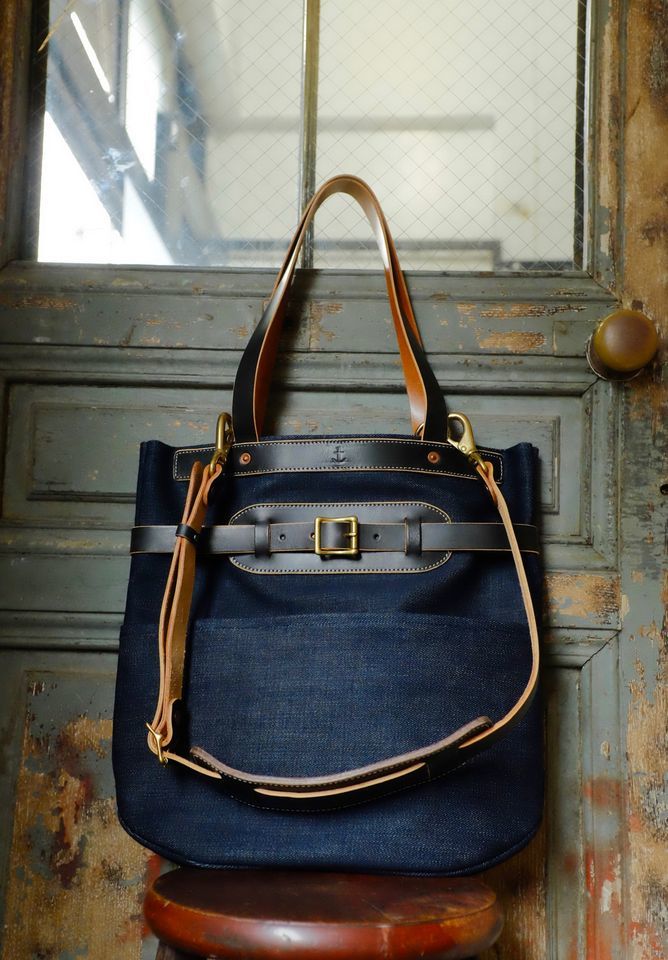 『Faith』S.F.K belt tote bag denim  (Pre-order 需要預訂）
