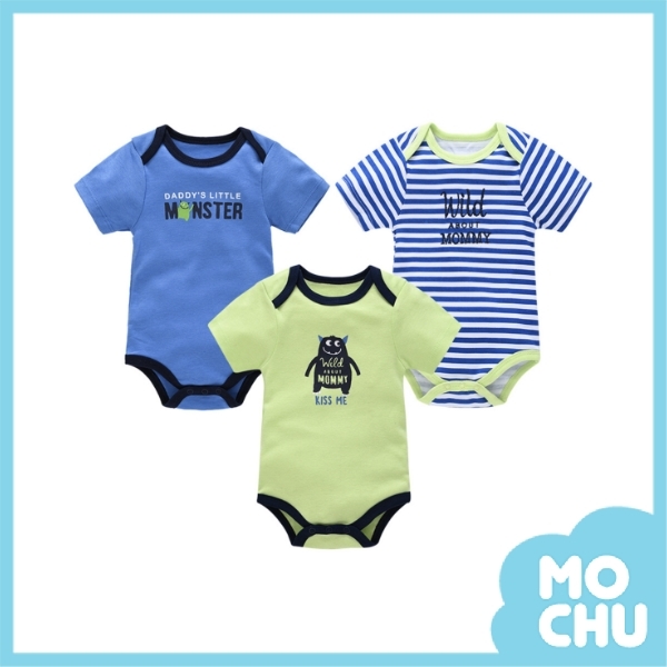 小怪物包屁衣三件組