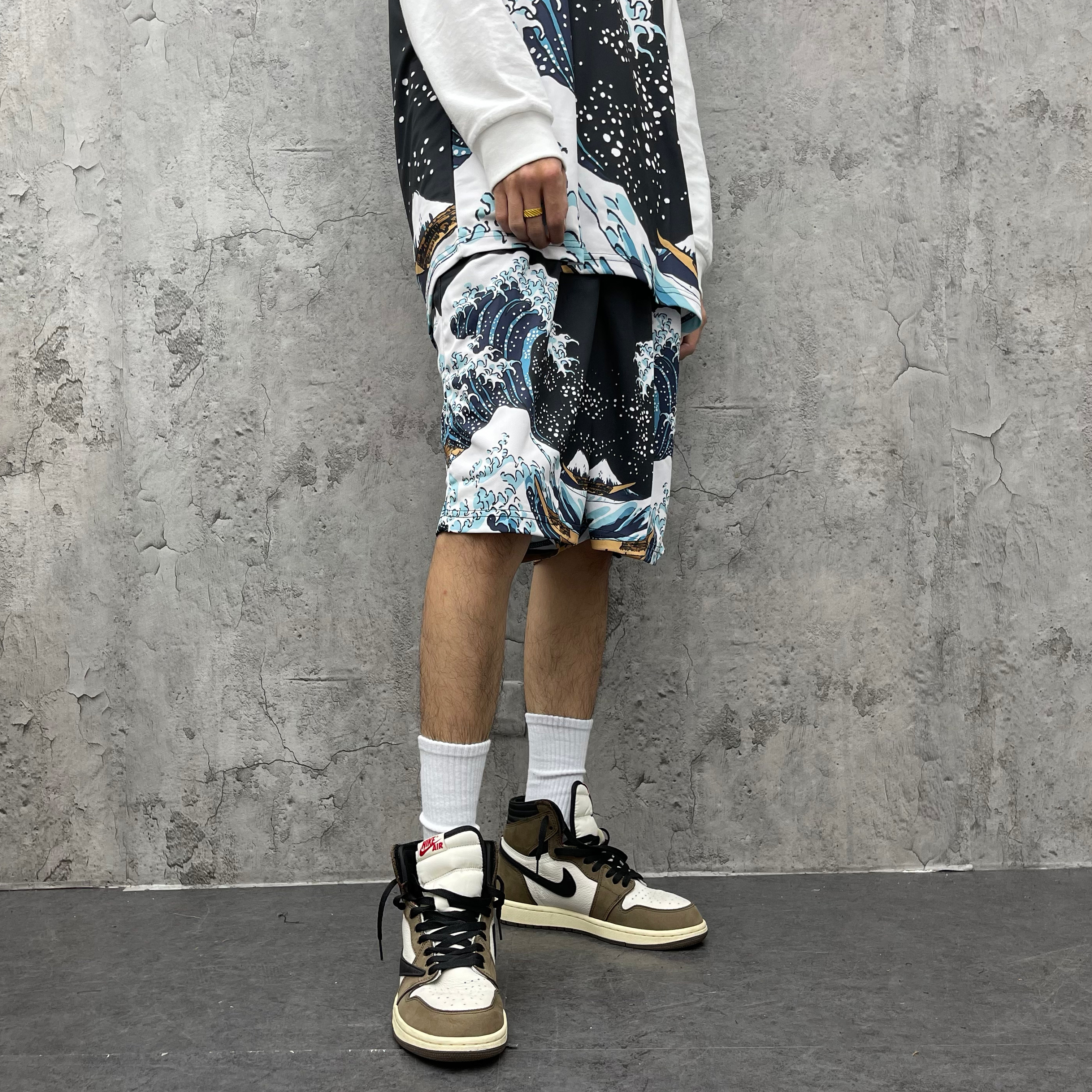 XCTRL浮世繪海浪球褲