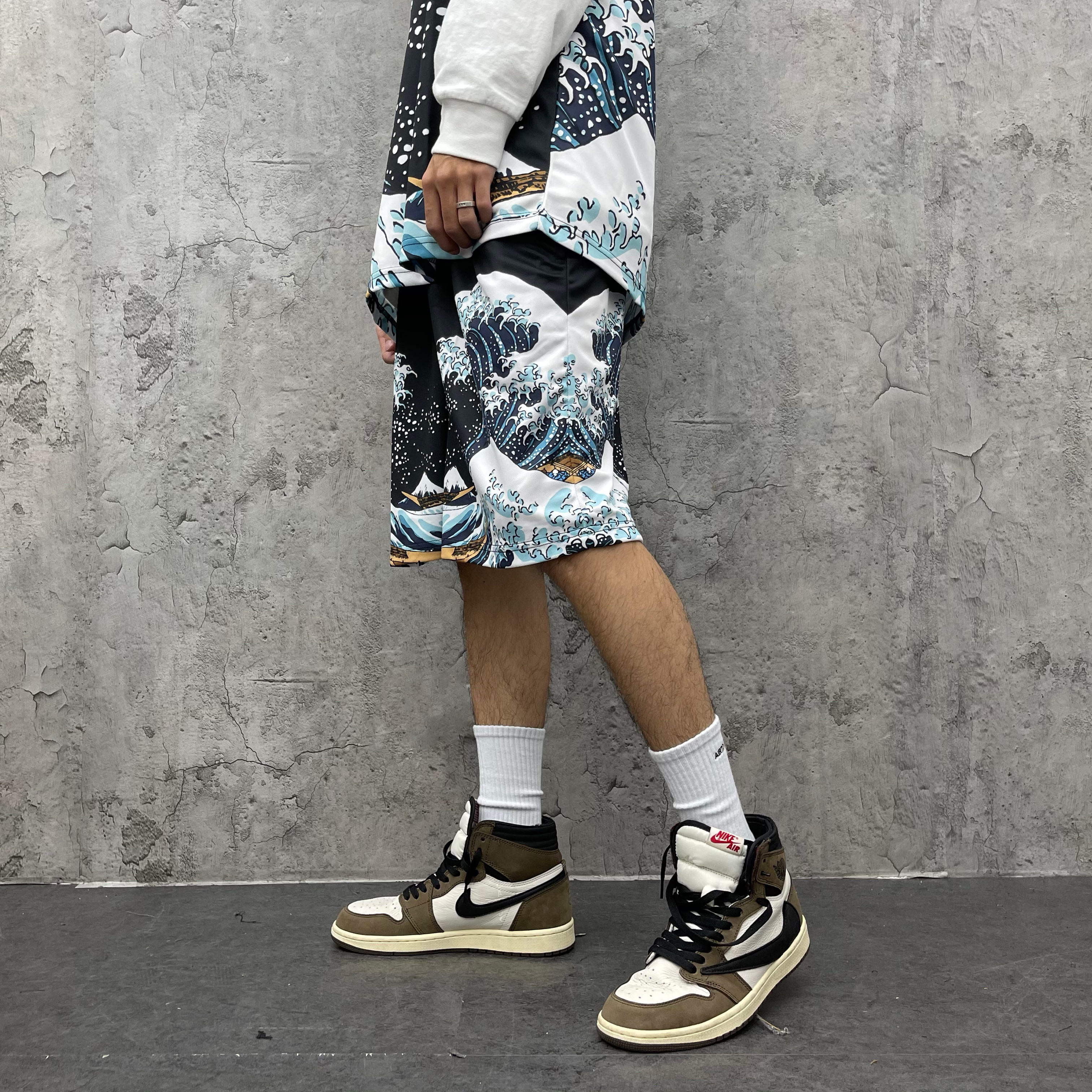 XCTRL浮世繪海浪球褲