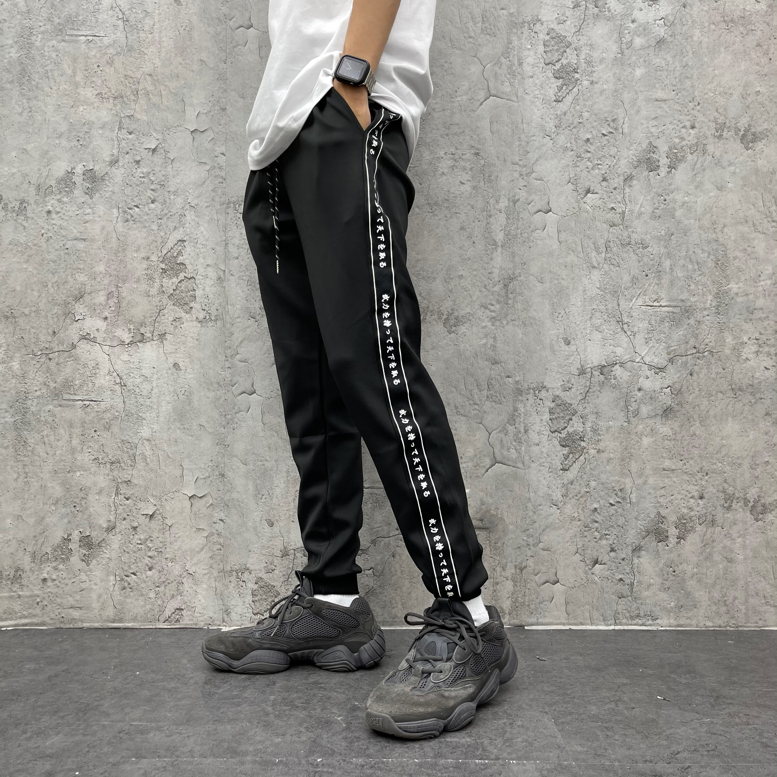 XCTRL 信長名言運動褲-黑