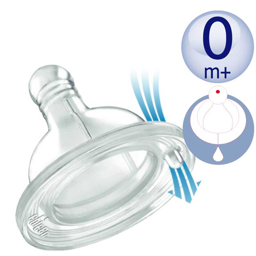 舒適哺乳-矽膠奶嘴(小單孔)2入