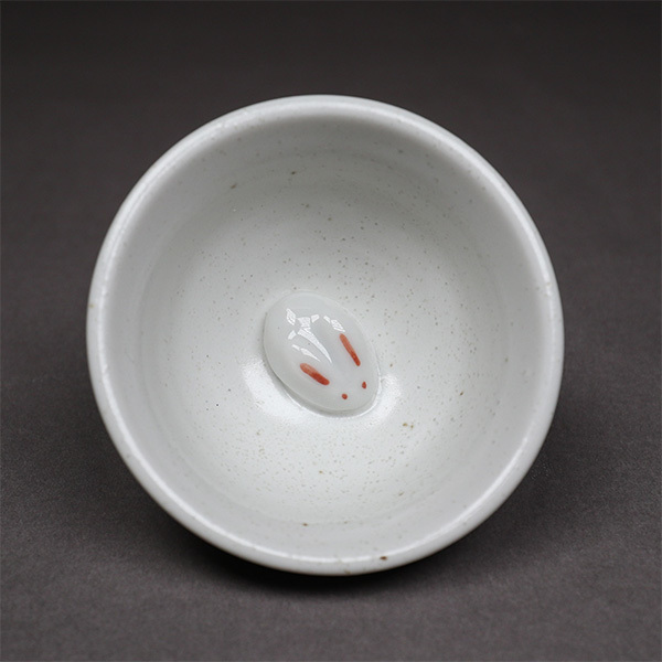 【美濃燒】月兔清酒杯-白