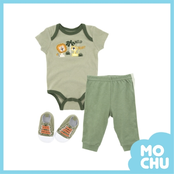 叢林獅子三件式包屁衣