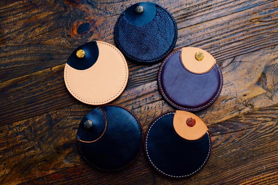 『Faith』S.F.K. 植鞣牛革 / 山羊皮 圓形零錢包 須事先詢問現貨數量