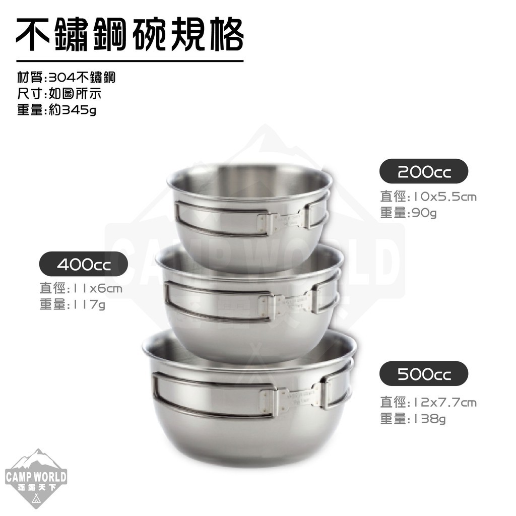 文樑不鏽鋼碗三件式ST-2020-2