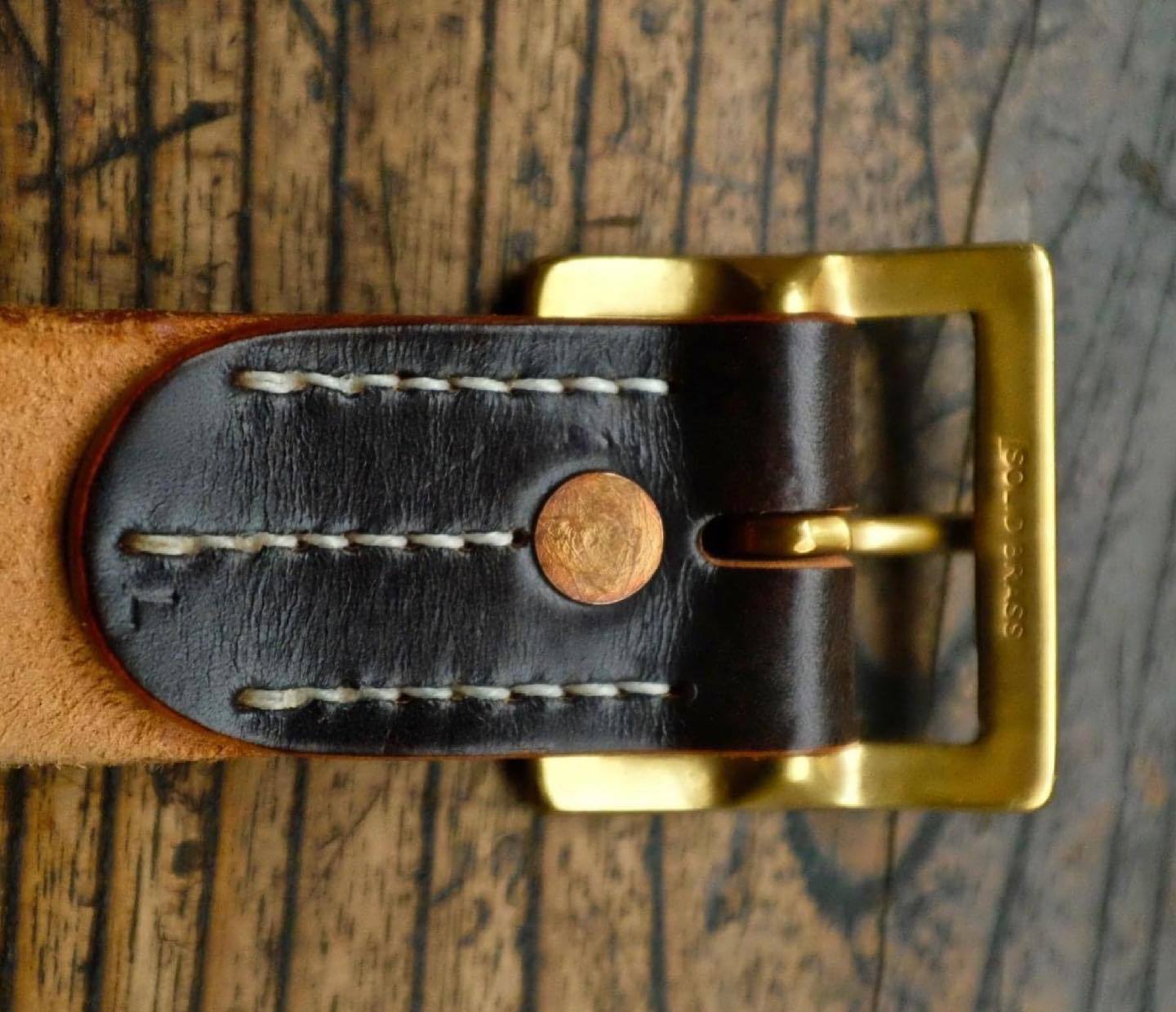 『Faith』S.F.K 經典植鞣革茶芯黑皮帶 (XS-XXL) /belt 須事先詢問現貨數量