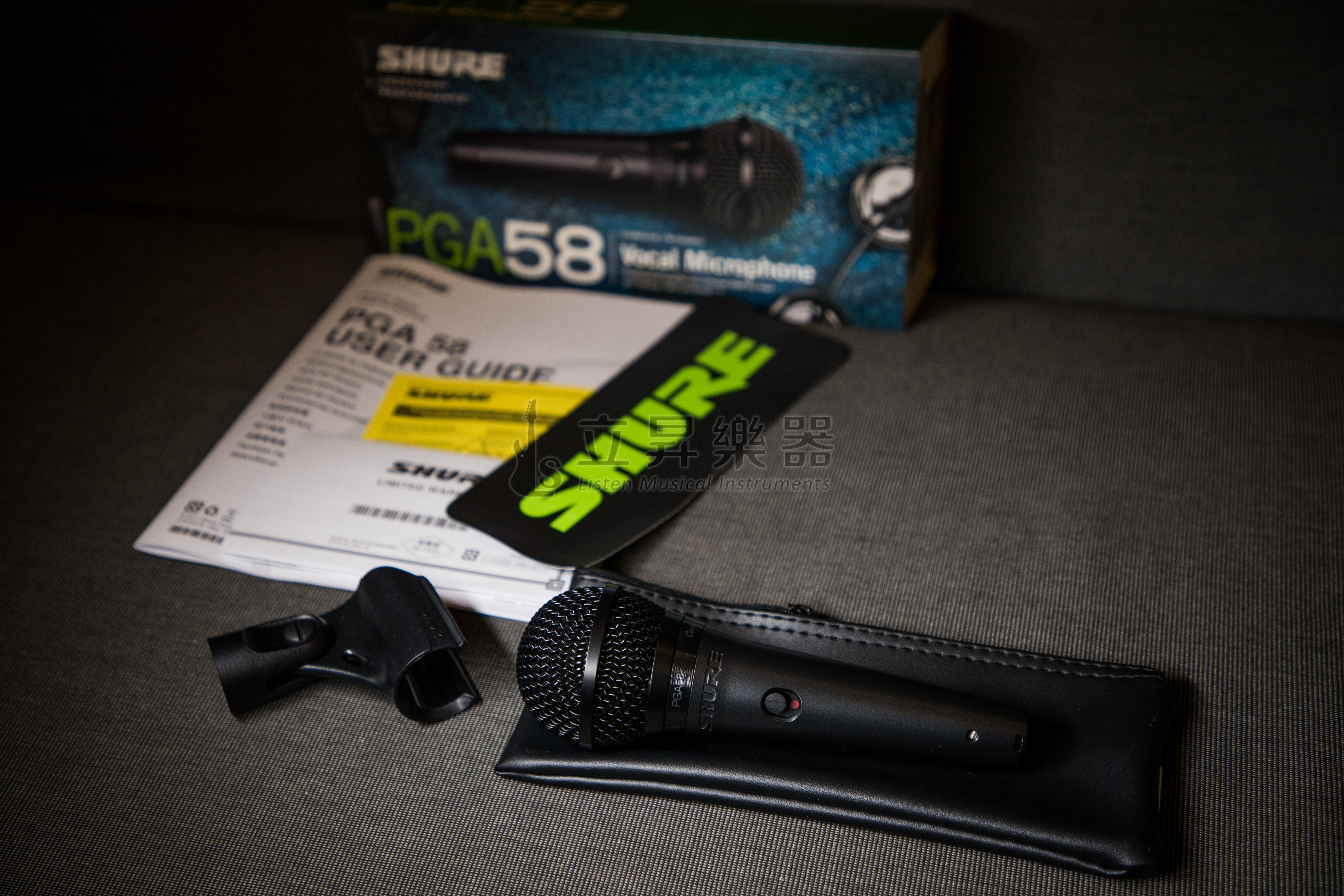 Shure SHURE PGA58-LC 動圈式麥克風 附夾頭 不帶XLR麥克風線 第 4 張圖片｜三峽麥克風