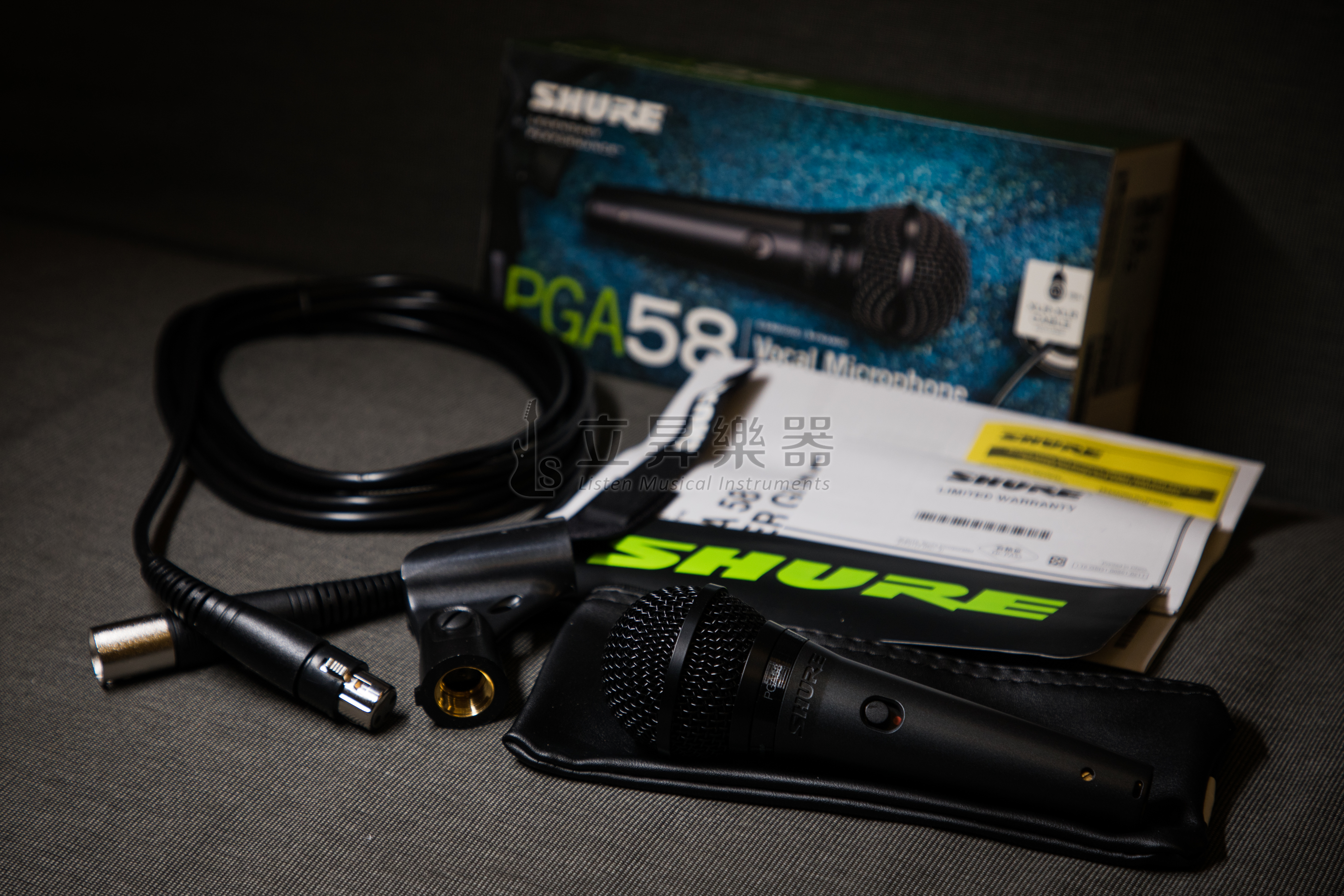 Shure SHURE PGA58-XLR 動圈式麥克風 附夾頭、XLR麥克風線 第 4 張圖片｜三峽麥克風