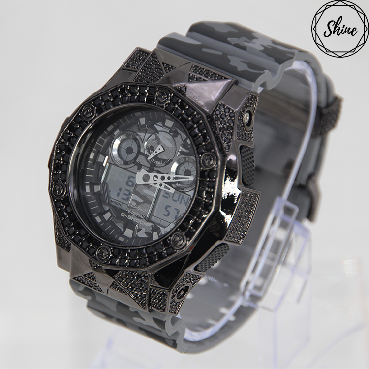 黑色 改裝手錶 GA-100CM-8A - 尋星