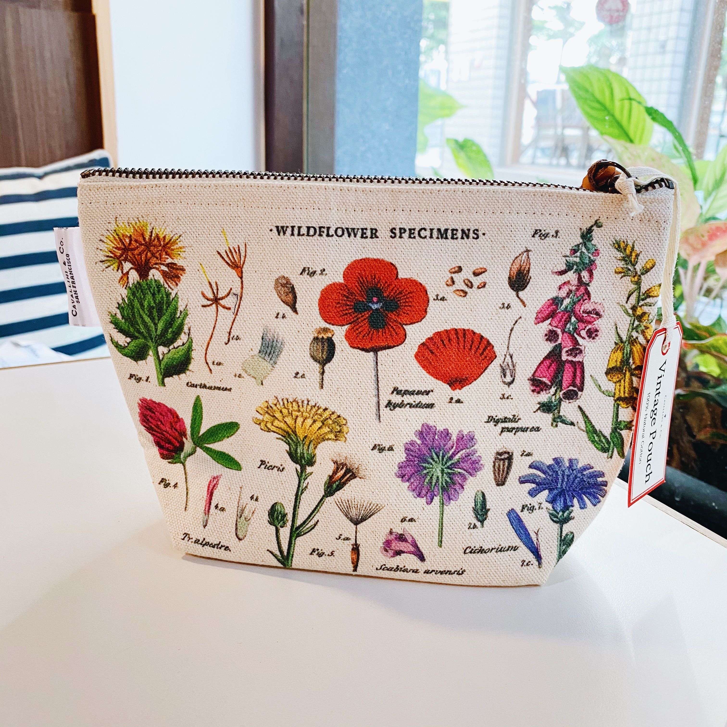 Cavallini 野花款 收納包 化妝包