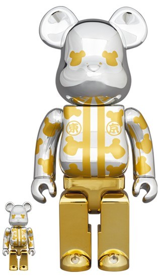 BE@RBRICK はっぴ東京 金メッキ 100% & 400% & BE@RBRICK はっぴ東京 ...