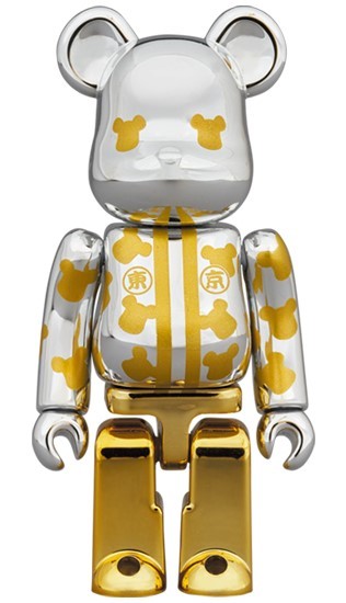 BE@RBRICK はっぴ東京 金メッキ 100% & 400% & BE@RBRICK はっぴ東京 ...