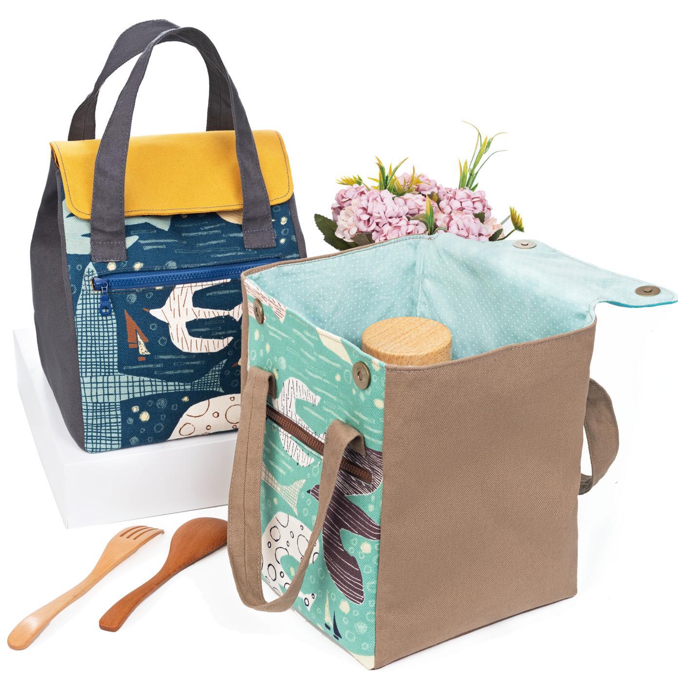 掀蓋式方形飲料提袋(材料包)/個