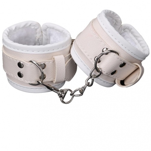 〔超值SM套裝〕Metal Temptation BDSM 高質調教束縛套裝 (白色含毛絨)