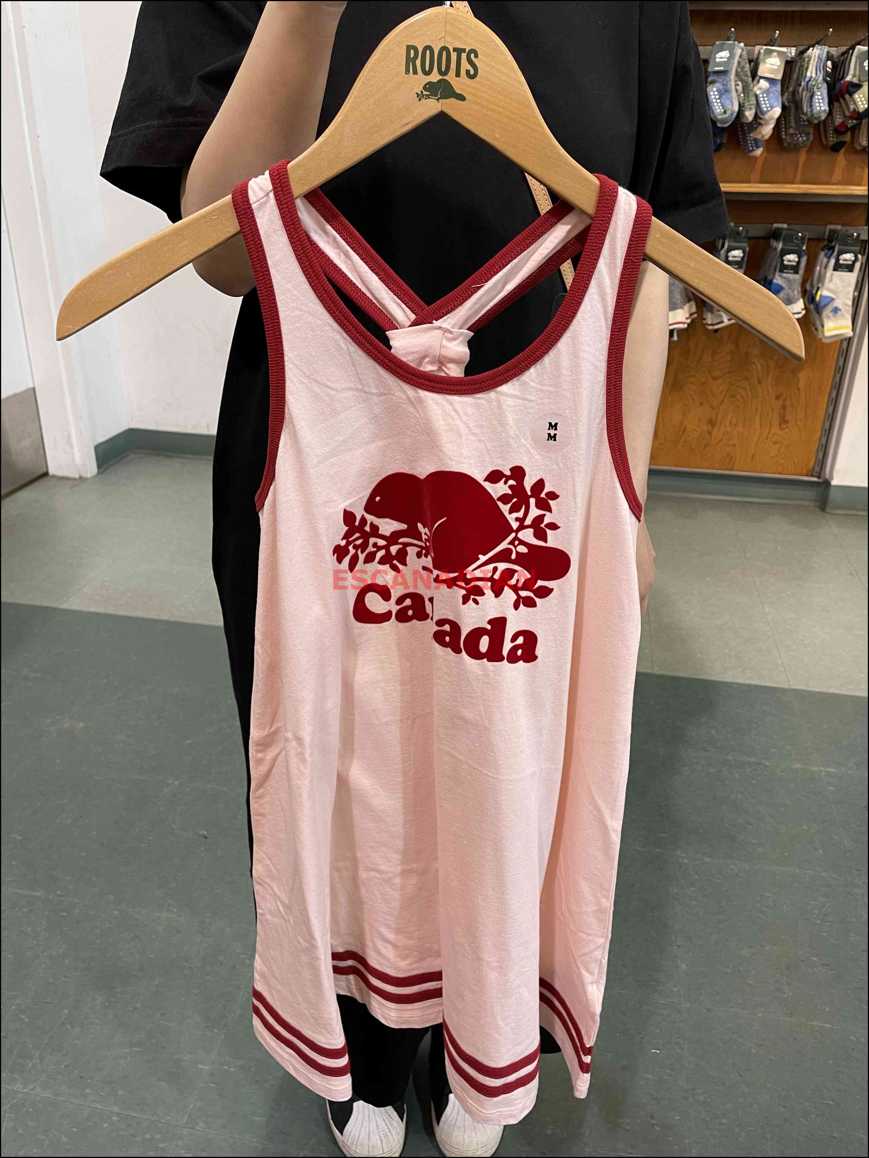 ROOTS 女大童  加拿大款 經典海狸 無袖洋裝 (2色)