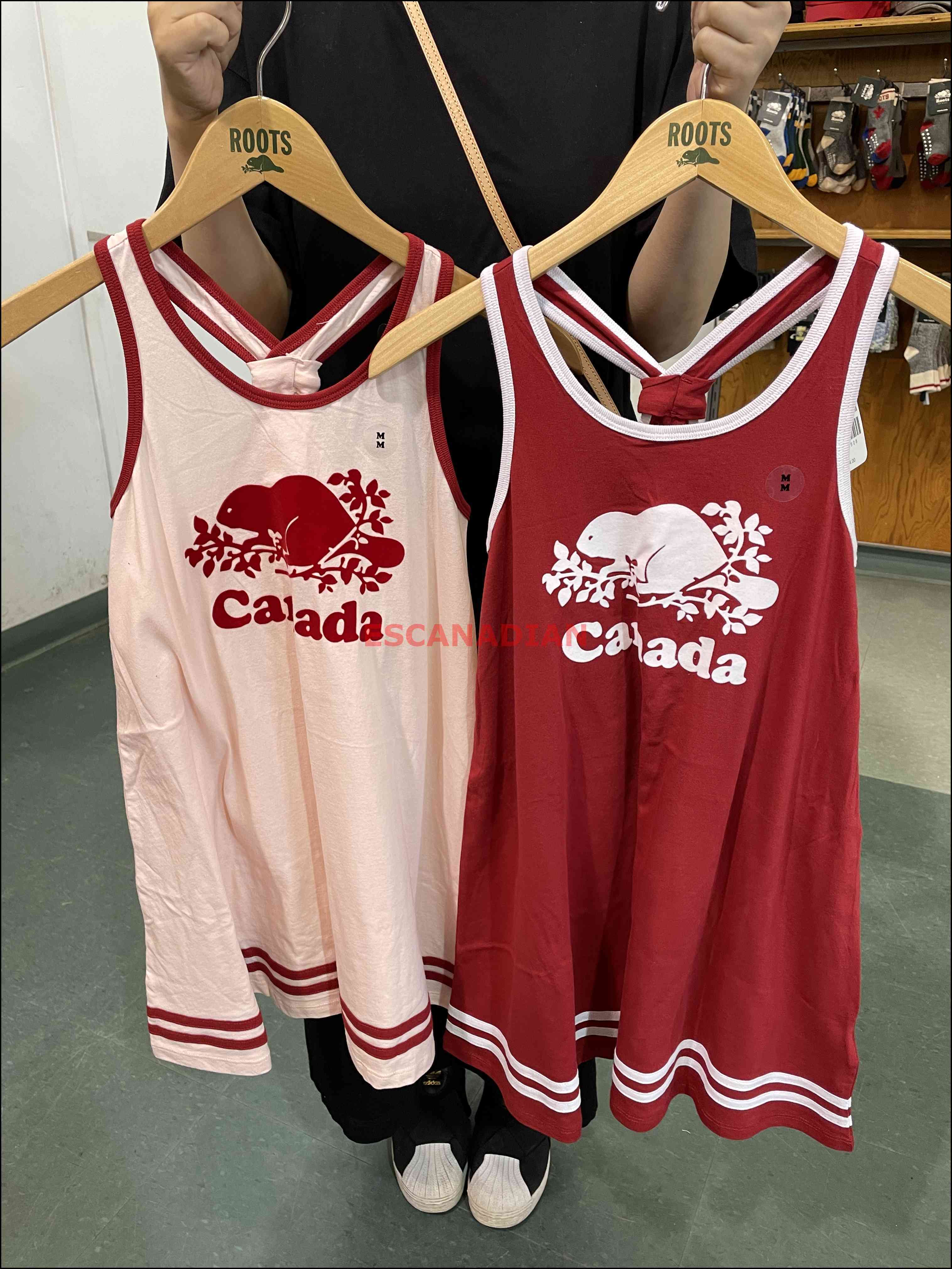 ROOTS 女大童  加拿大款 經典海狸 無袖洋裝 (2色)
