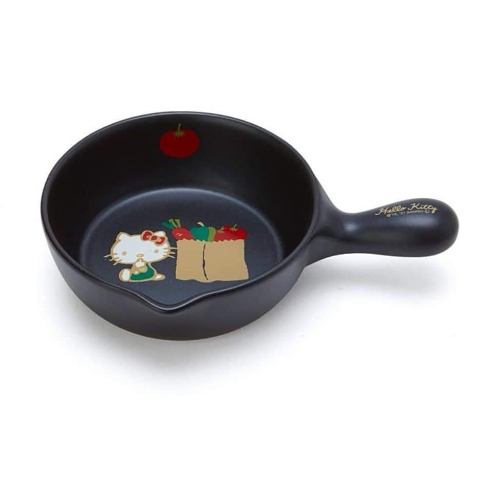 日本製Hello Kitty單柄陶瓷平底鍋