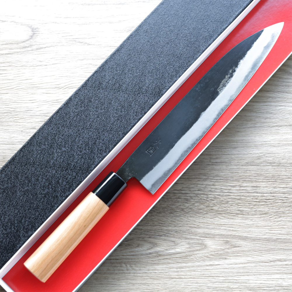 境志泰 火國 牛刀 240mm 白紙鋼 黑打