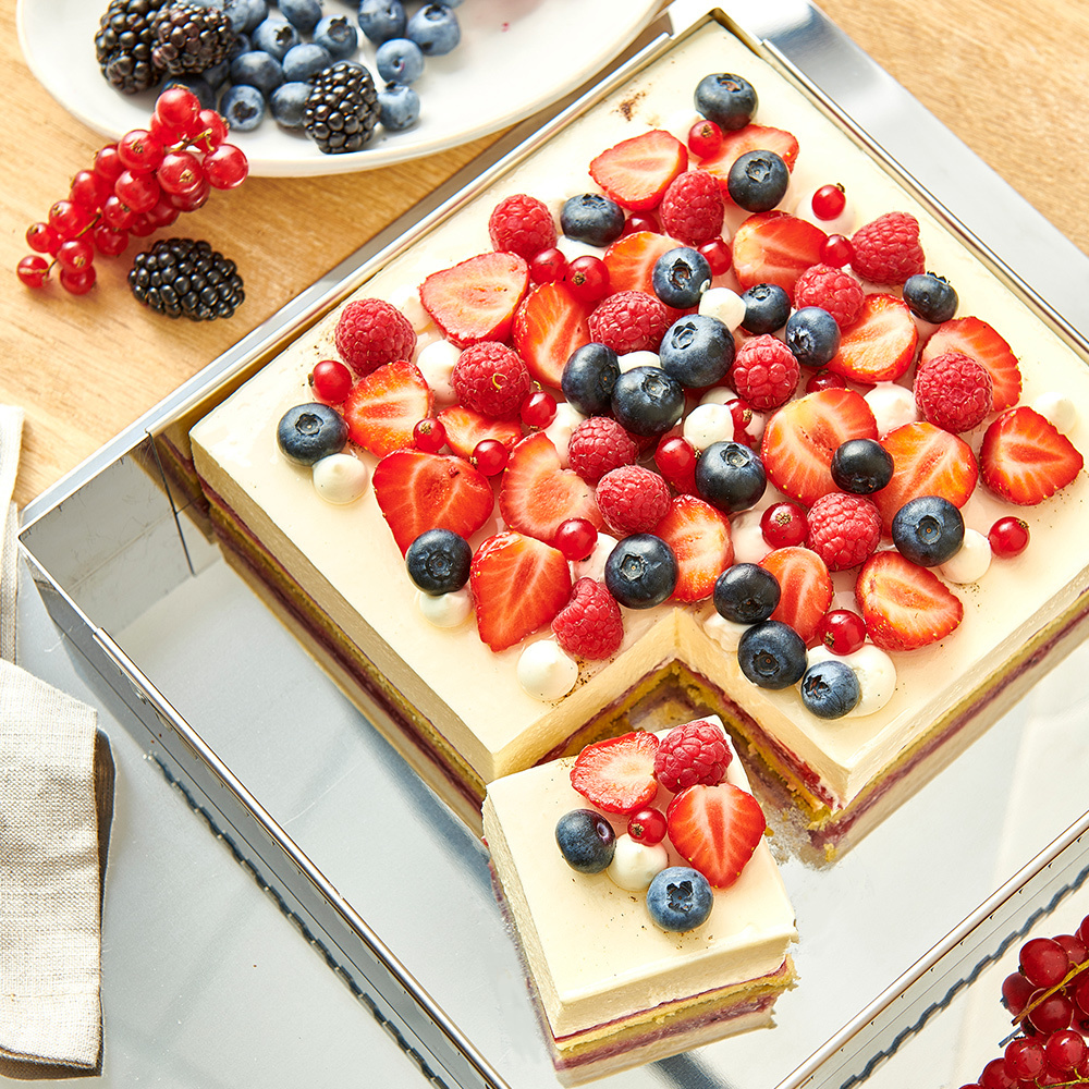 新式可固定不鏽鋼伸縮蛋糕模20x20~37x37cm