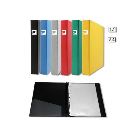 Databank A4 40頁 實色可加頁資料簿 (膠夾) #R3040