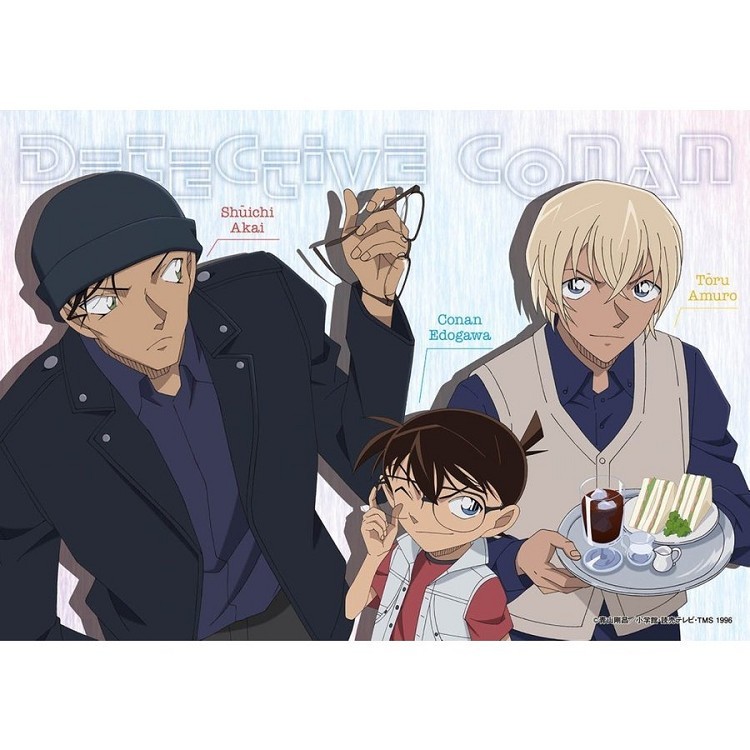 柯南日版拼圖108片-柯南&赤井&安室