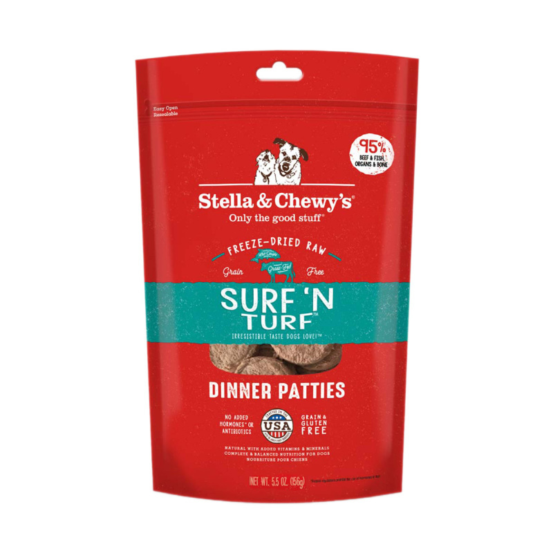 Stella & Chewy's 凍乾生肉主糧 - 牛肉及三文魚配方 5.5oz / 14oz / 25oz (網店限定)
