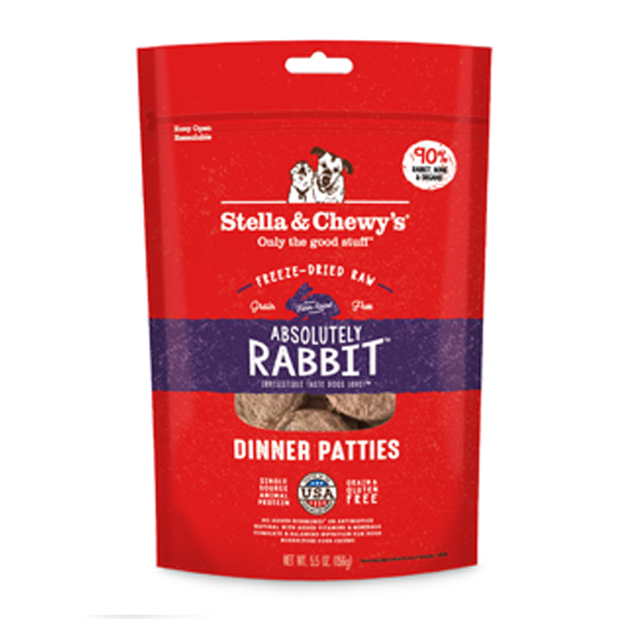 Stella & Chewy's 凍乾生肉主糧 - 兔肉配方  5.5oz / 14oz / 25oz  (網店限定)