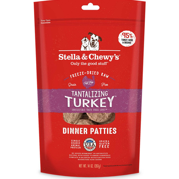 Stella & Chewy's 凍乾生肉主糧 - 火雞肉配方 5.5oz / 14oz   (網店限定)