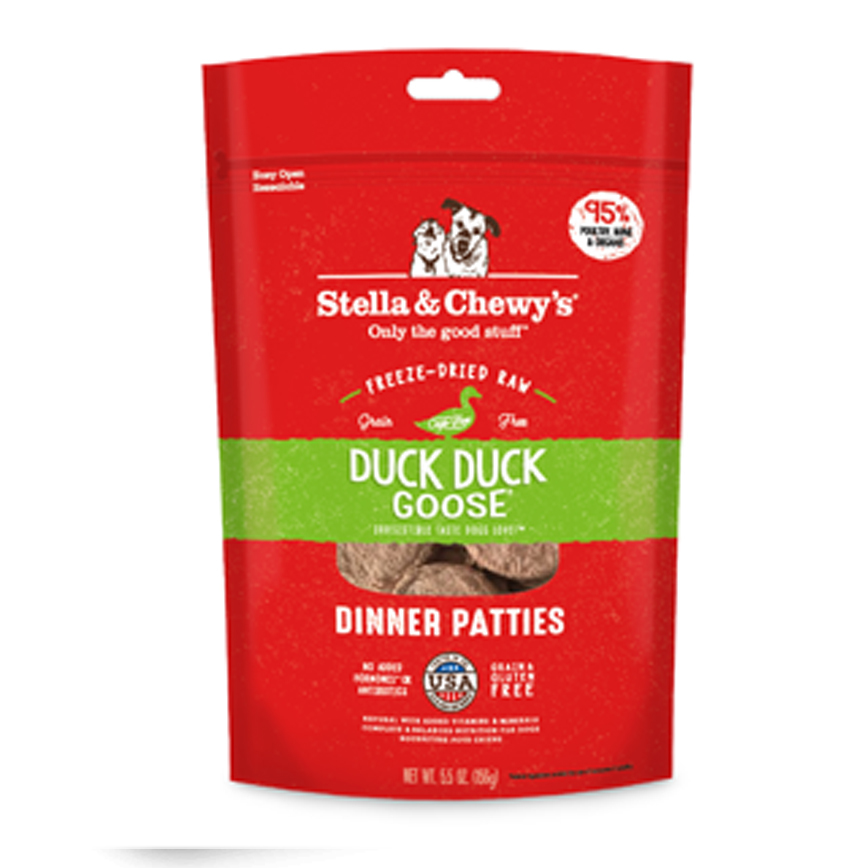 Stella & Chewy's 凍乾生肉主糧 - 鴨肉及鵝肉配方 5.5oz / 14oz / 25oz  (網店限定)