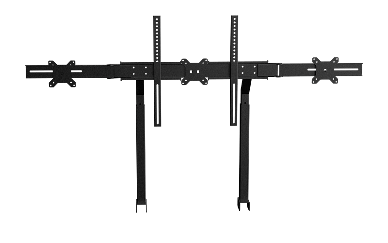 米特3C數位–NLR F-GT MONITOR STAND 電視螢幕立架 可支援單螢幕65吋 三螢幕27吋