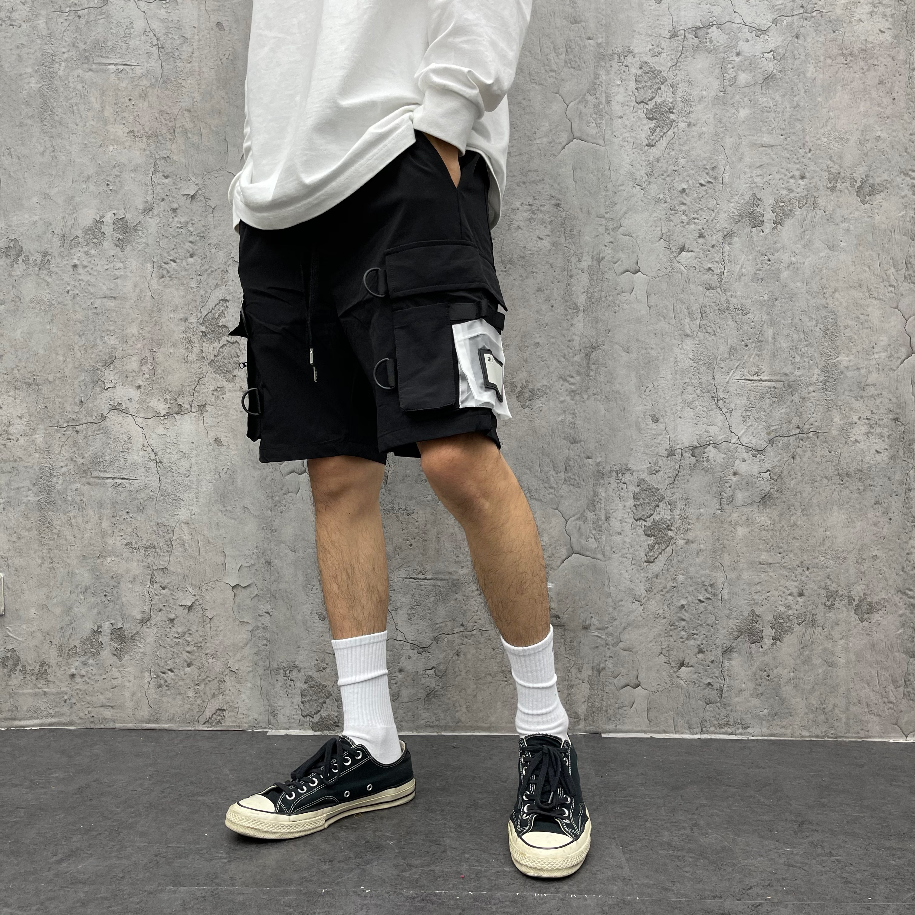 XCTRL 東京重工工裝短褲-黑